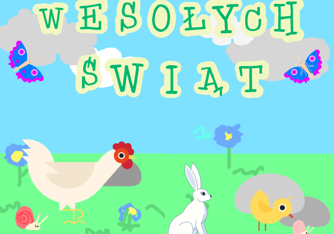 Kartka z napisem Wesołych Świąt