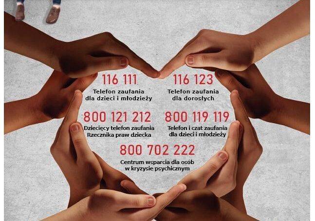 plakat telefony wsparcia