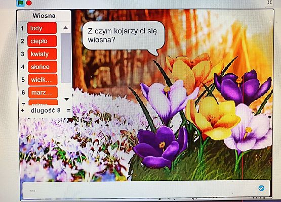 Projekt gotowego programu w Scratch.