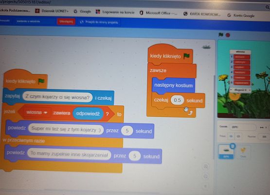 Skrypt do programu "Wiosna".