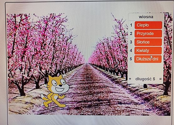 Gotowy wiosenny program w Scratch