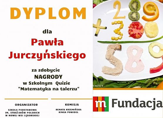 Grafika 7: Szkolny Quiz "Matematyka na talerzu"