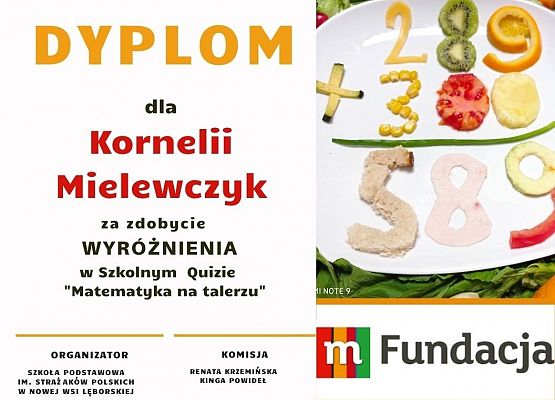 Grafika 11: Szkolny Quiz "Matematyka na talerzu"