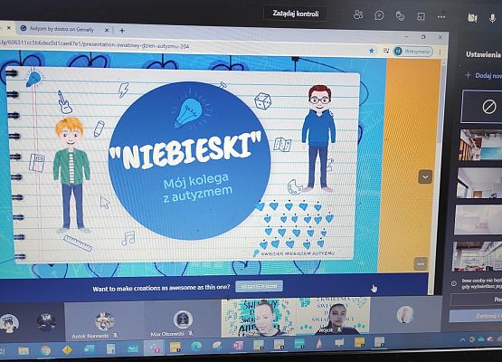 Niebieski - mój kolega z autyzmem grafika