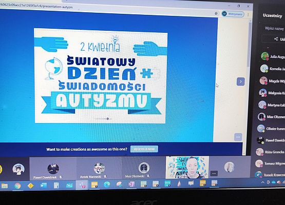 Światowy dzień Autyzmu grafika