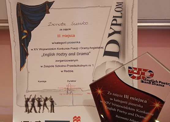 Grafika 2: Dorota Suszko laureatką Wojewódzkiego Konkursu Poezji i Dramy Angielskiej