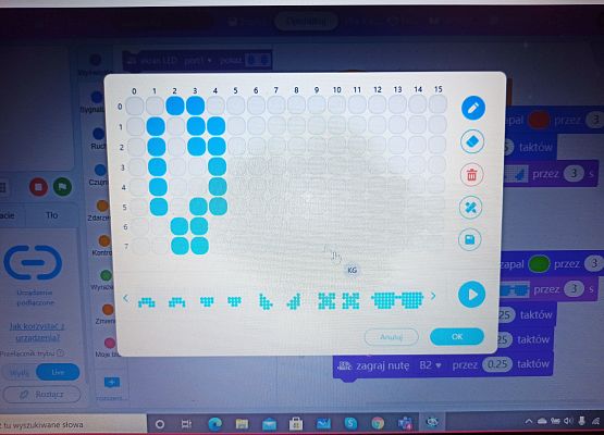 malujemy oczy mBotowi