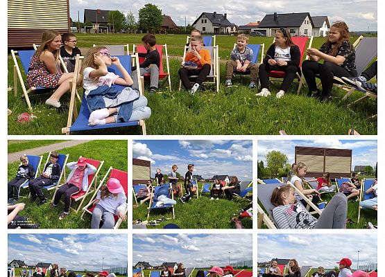 klasa 3a na leżakach