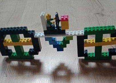 rower z klocków lego