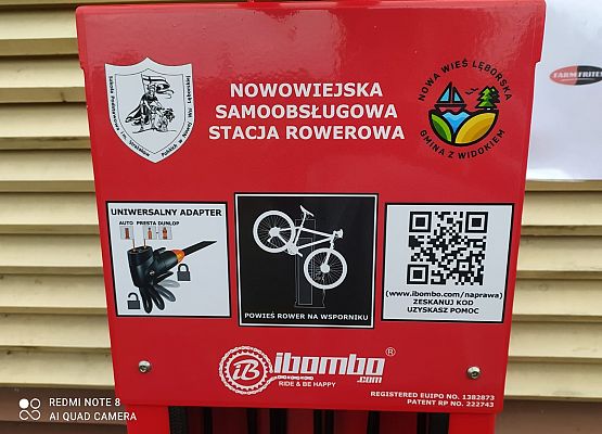 stacja rowerowa  - górna część stacji