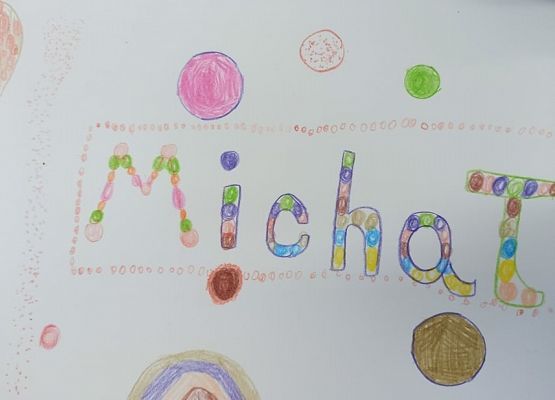 imię Michał wykropkowane