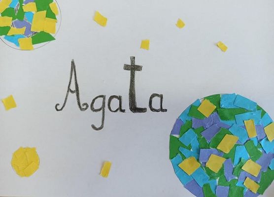 imię Agata wykropkowane