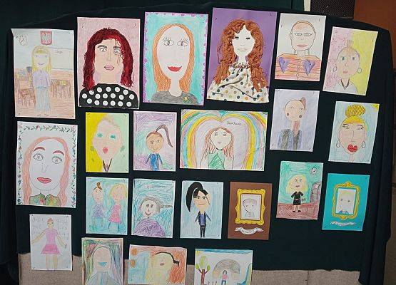 portrety nauczycieli, klasa I a