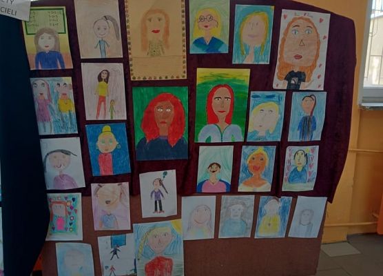 portrety nauczycieli, klasa III a