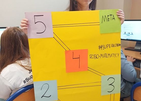 Nadia prezentuje plansze swojej grupy