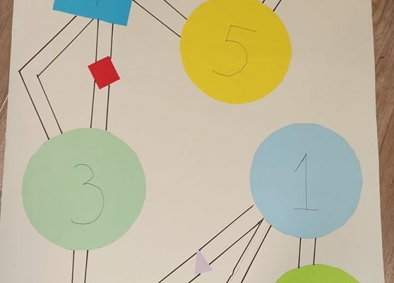 plansza do gry matematycznej drugiej grupy