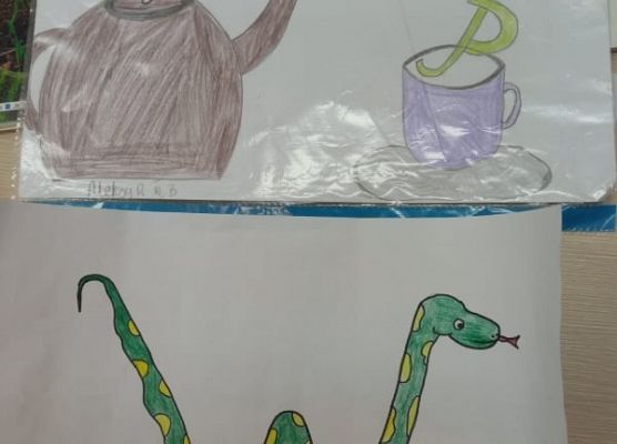 Klasa 3b utrwala trudne litery