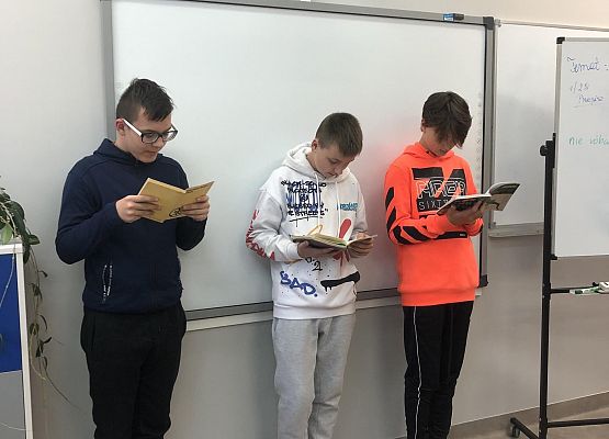 Dzień Głośnego Czytania w klasie 7c
