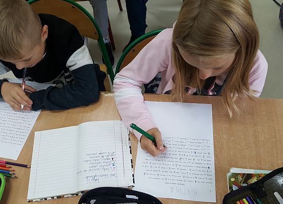 kolorowe dyktando w 4b