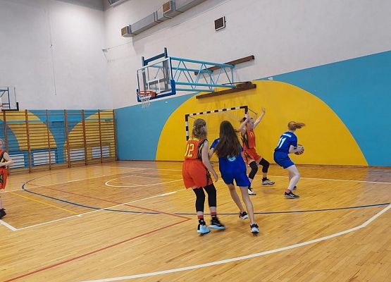 nasze koszykarki podczas meczu