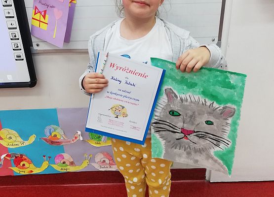 Kalina z klasy 1 otrzymała wyróżnienie