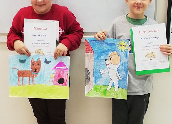 Nagrodzeni uczniowie klasy 3b
