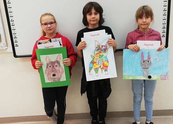 Uczniowie z klasy 3a także otrzymali nagrody