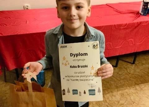 Gminny Konkurs na Kartkę lub Stroik świąteczny, J. Brzeski, kl. 2a