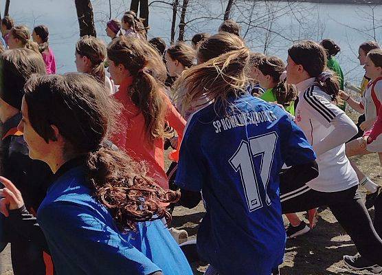 Michasia podczas biegu