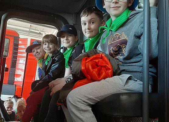 wizyta w PSP, M. Dziembowski, P. Kowalczyk,  kl. 2a