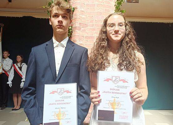 Najlepsi uczniowie złotej dziesiątki