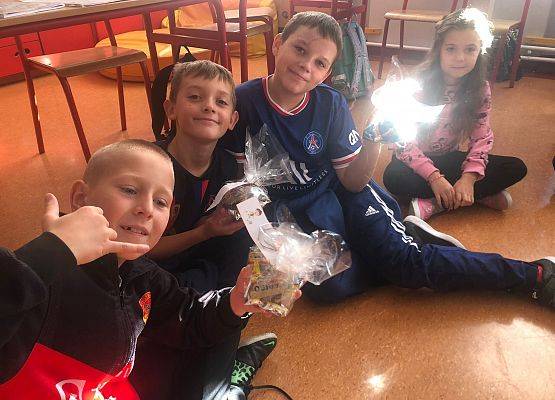 Jakub Szadkowski, Antoni Miziński, Hania Krawczyk, Jakub Kunkel z 2b