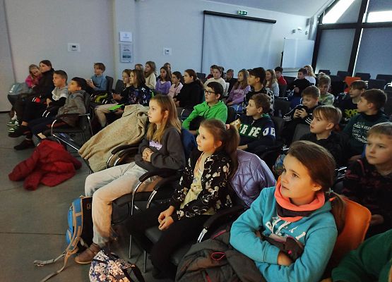 dzieci podczas zajęć o fokach