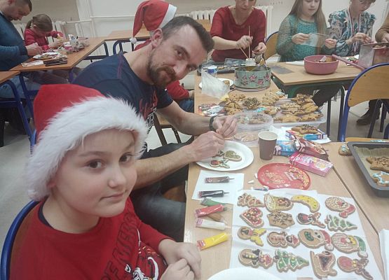 rodzinne mikołajkowe warsztaty Piotruś z tatą