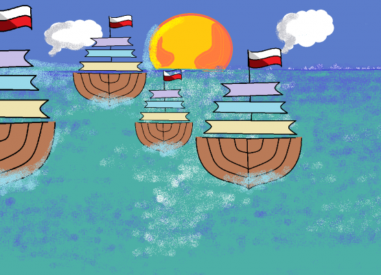 Statki na morzu Marcelina