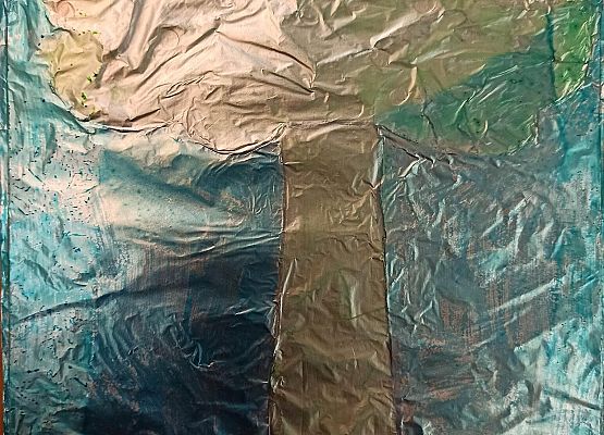 drzewo na folii alumioniowej