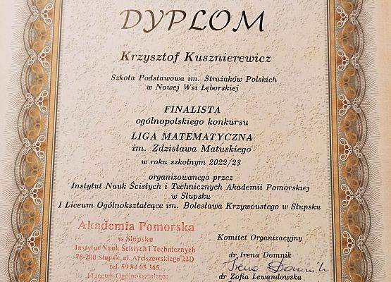 Grafika 4: Finaliści ogólnopolskiego konkursu Liga Matematyczna