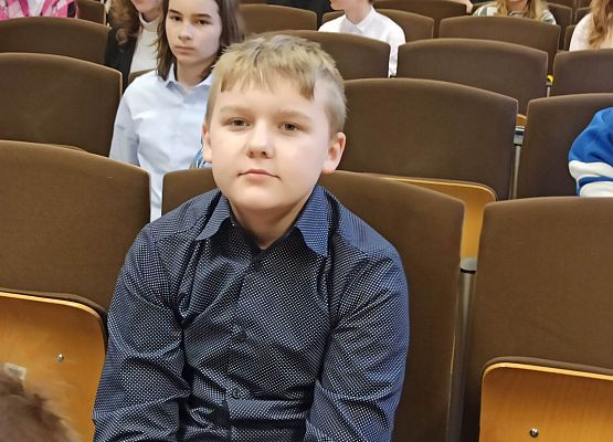 Krzysztof podczas konkursu