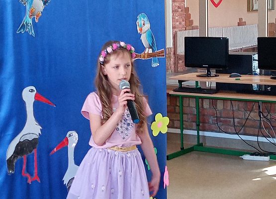 Występ uczennicy z 2c