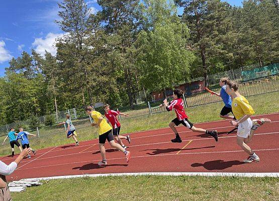 Konrad z Szymonem na sztafecie