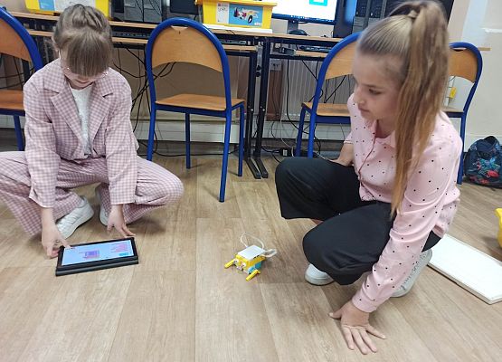 dziewczynki ze skoczkiem