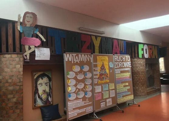 Tablica z informacjami.