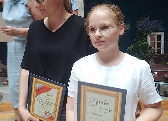 Marcelina Prokop z mamą