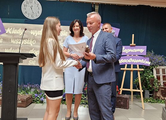 Gratulacje od Pana Marka Baranowskiego dla Oli