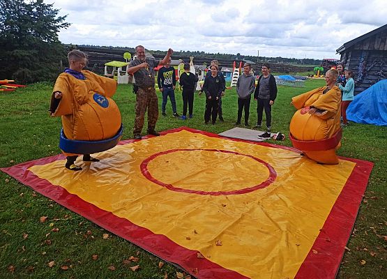 zawody sumo Artur i Adam