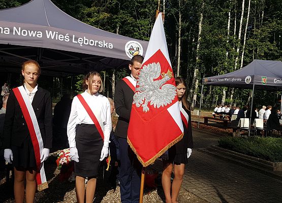 Poczet sztandarowy podczas Mszy