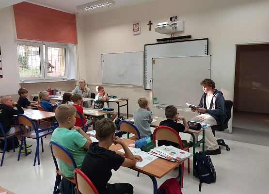 Franek czyta w klasie trzeciej