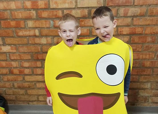 Ksawery Pawłowski i Kacper Jaskulka z 1a.