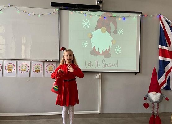 Grafika 3: "Let it snow" - szkolne eliminacje konkursu wojewódzkiego recytacji w języku angielskim