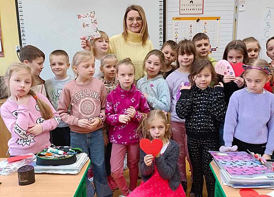 Pani Monika z klasą 1c